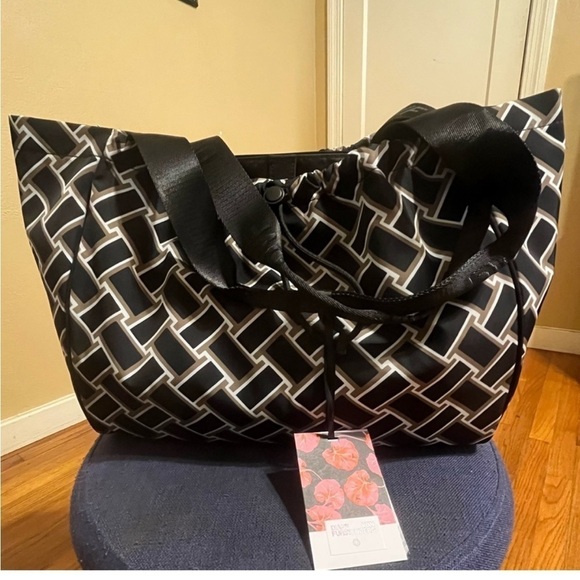 DVF for Target Vintage Weave Neutral Tote Bag NWT - Picture 4 of 7